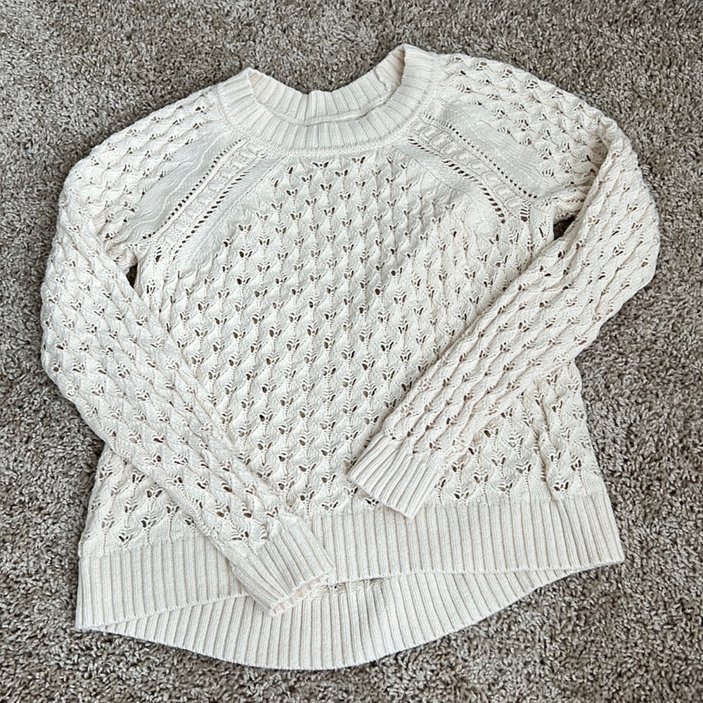 Loft Crocheted Sweater